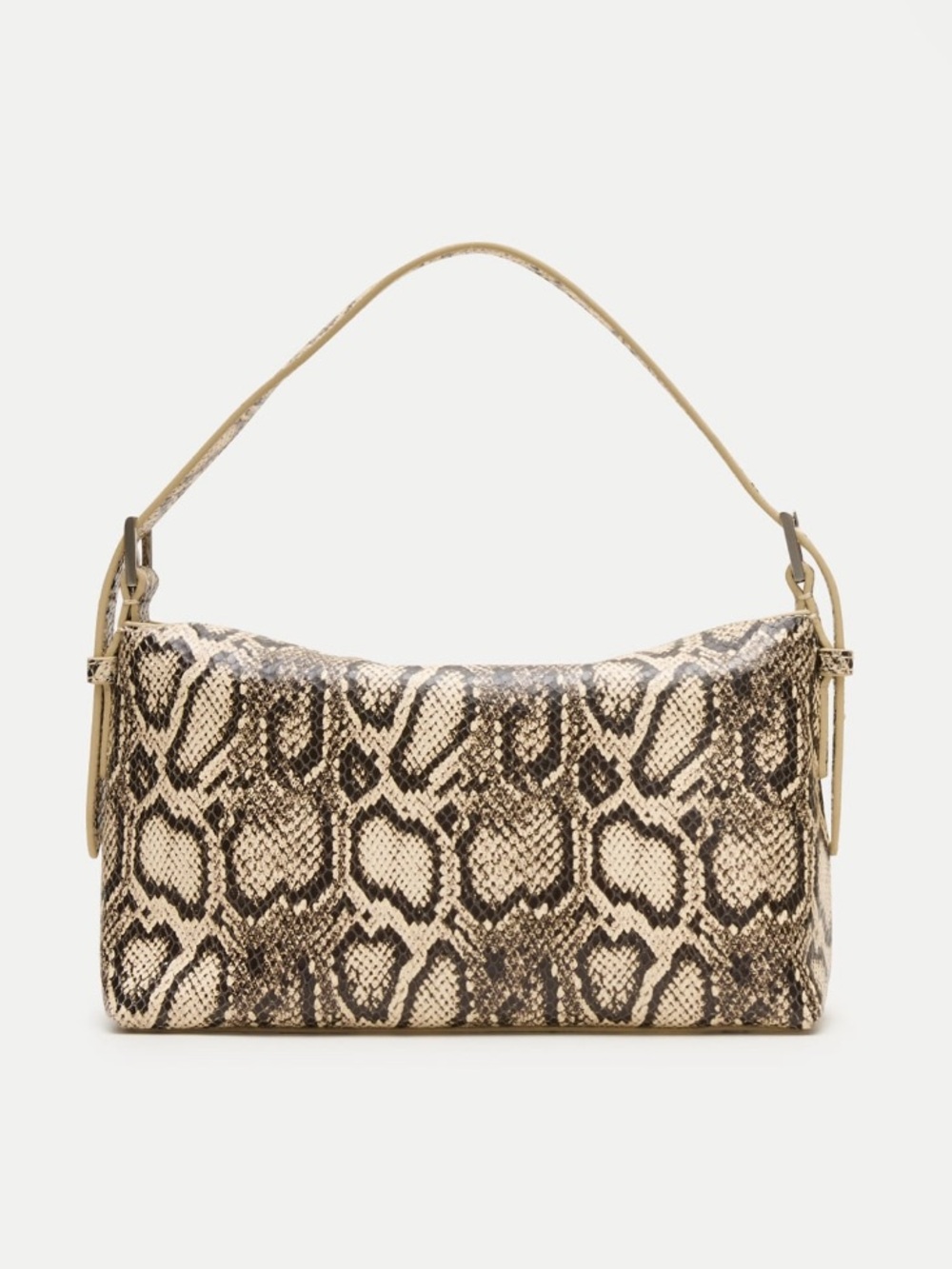 NWT J.Crew Berkeley Shoulder Bag Convertible Crossbody Snake Embossed Leather